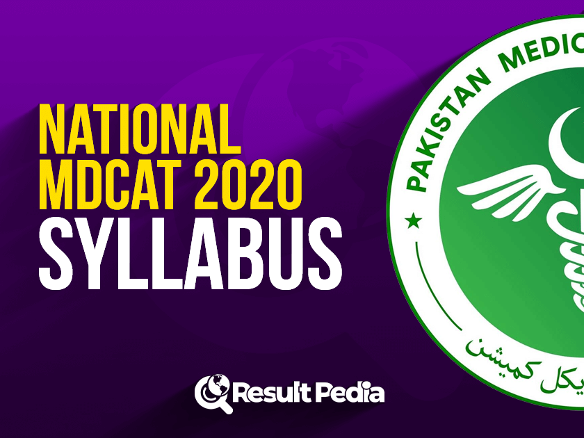 National MDCAT 2020 Syllabus -Result Pedia