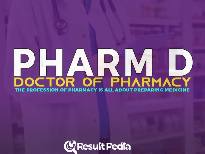 What is PHARM D (doctor of pharmacy) ?