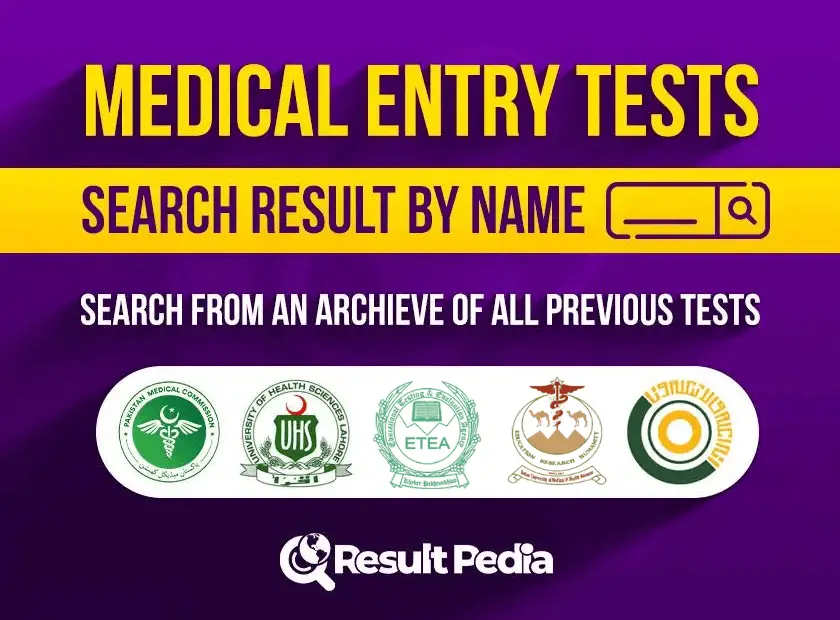 Search All Entry Test Results By Name