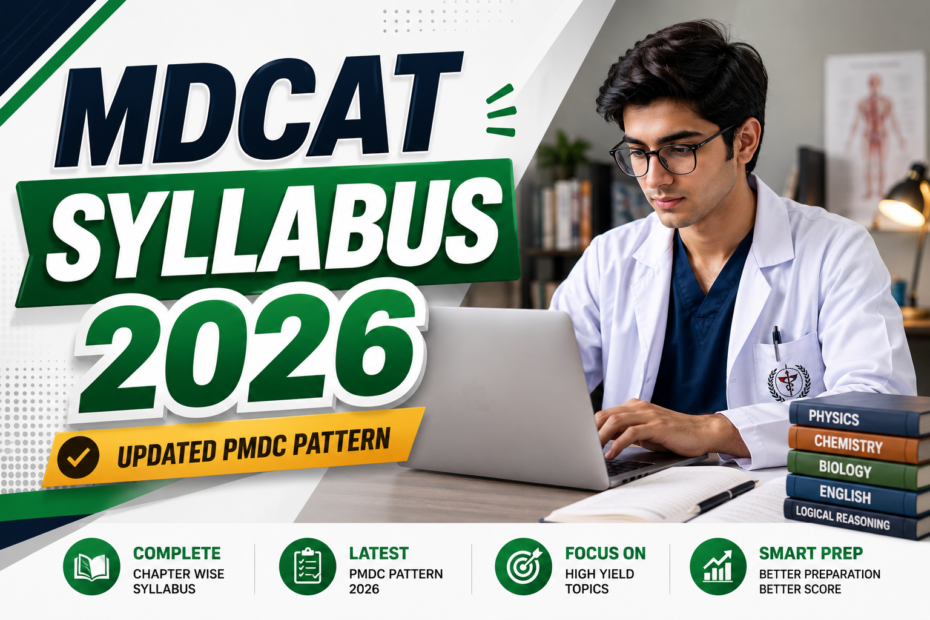 pmdc mdcat syllabus 2026